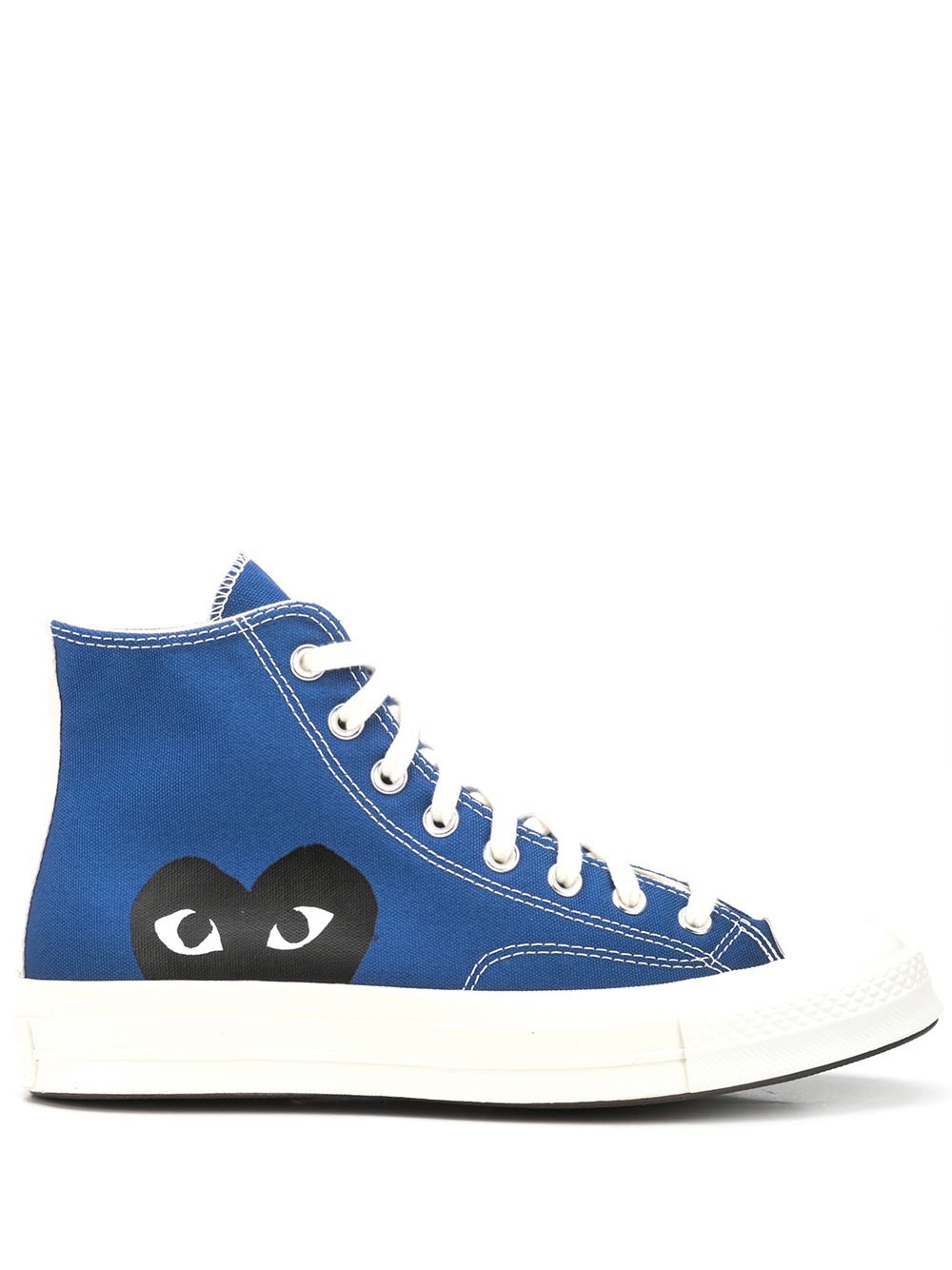 꼼데가르송 X CONVERSE ALL STAR HIGH-TOP 하이탑 스니커즈 남성 블루 P1K122