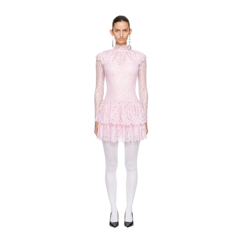 라우라 안드라슈코 핑크 티타임 미디 드레스 TEATIME DRESS Pink/Lace
