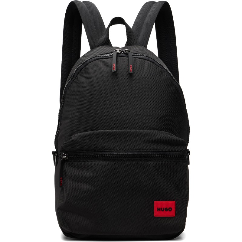 휴고보스 블랙 캔버스 백팩 50549717 001-Black