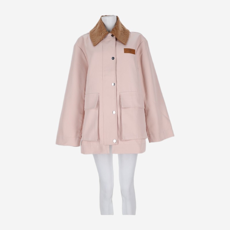 가니 박시 콘트라스트 칼라 필드 재킷 A1010227 065