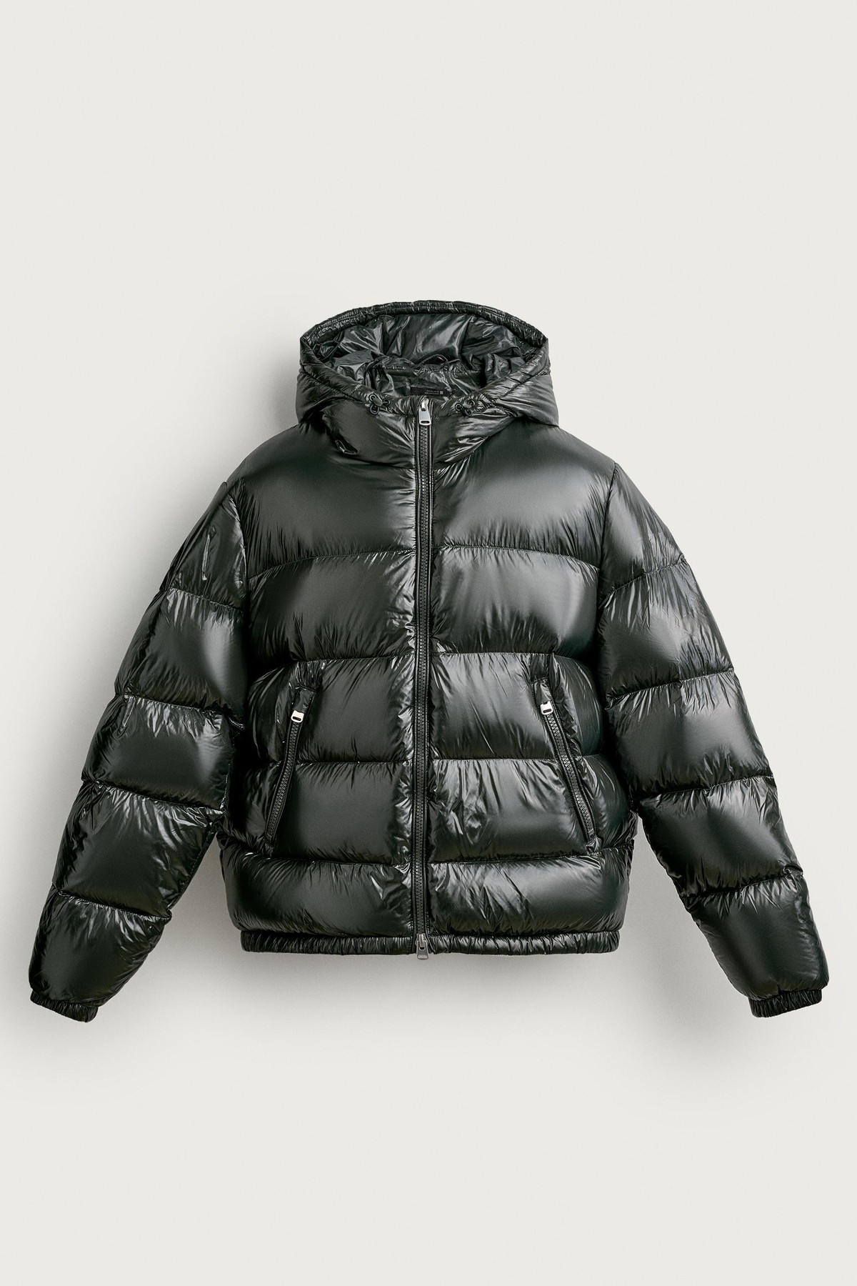 자라 다운 방수 후드 패딩 자켓 3411/001/507 DARK KHAKI