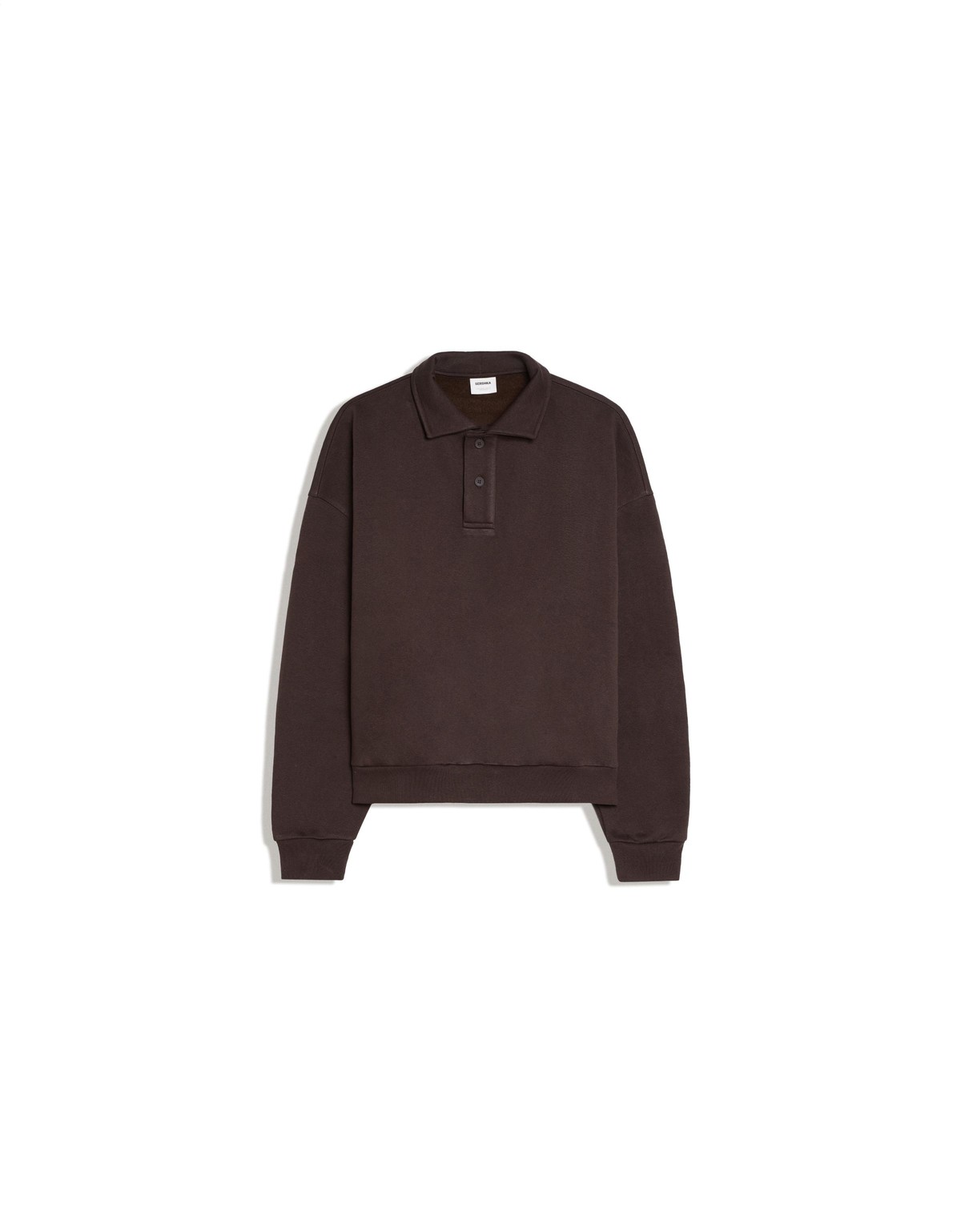 버쉬카 폴로 칼라 긴팔 맨투맨 4381/450 BROWN