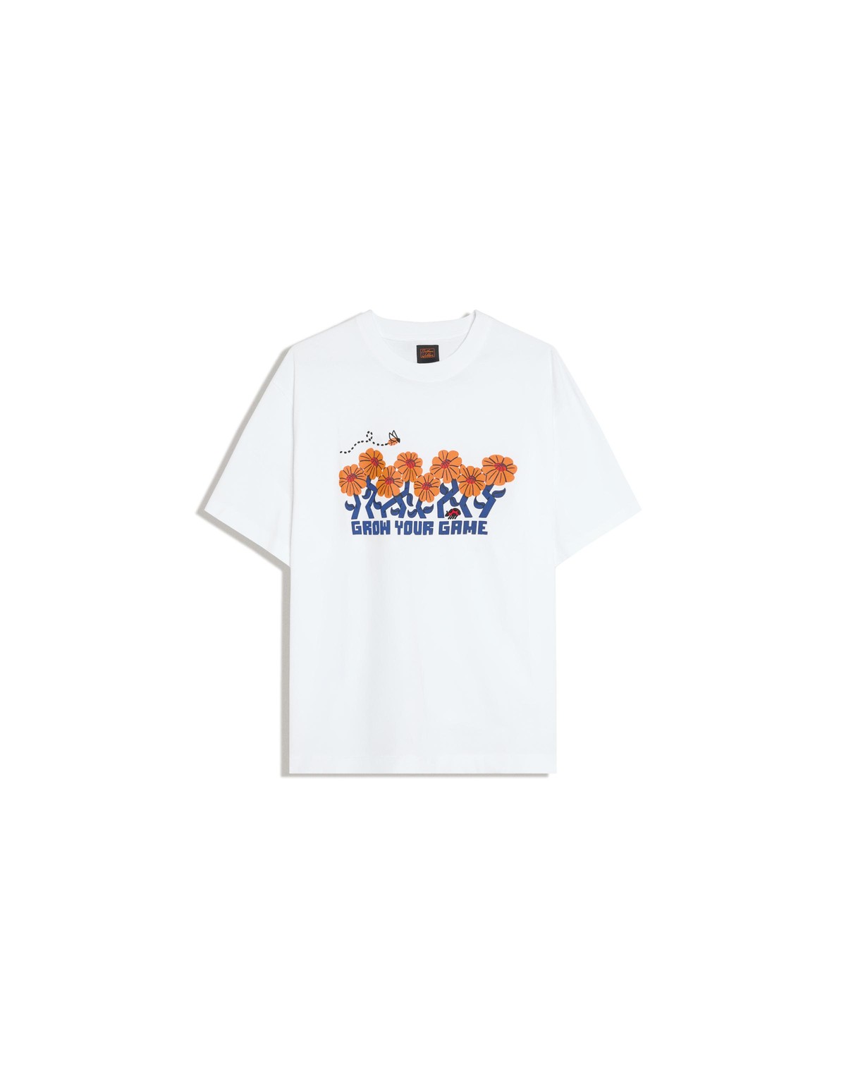버쉬카 릴렉스핏 플로럴 반팔 티셔츠 4383/112 OFF WHITE