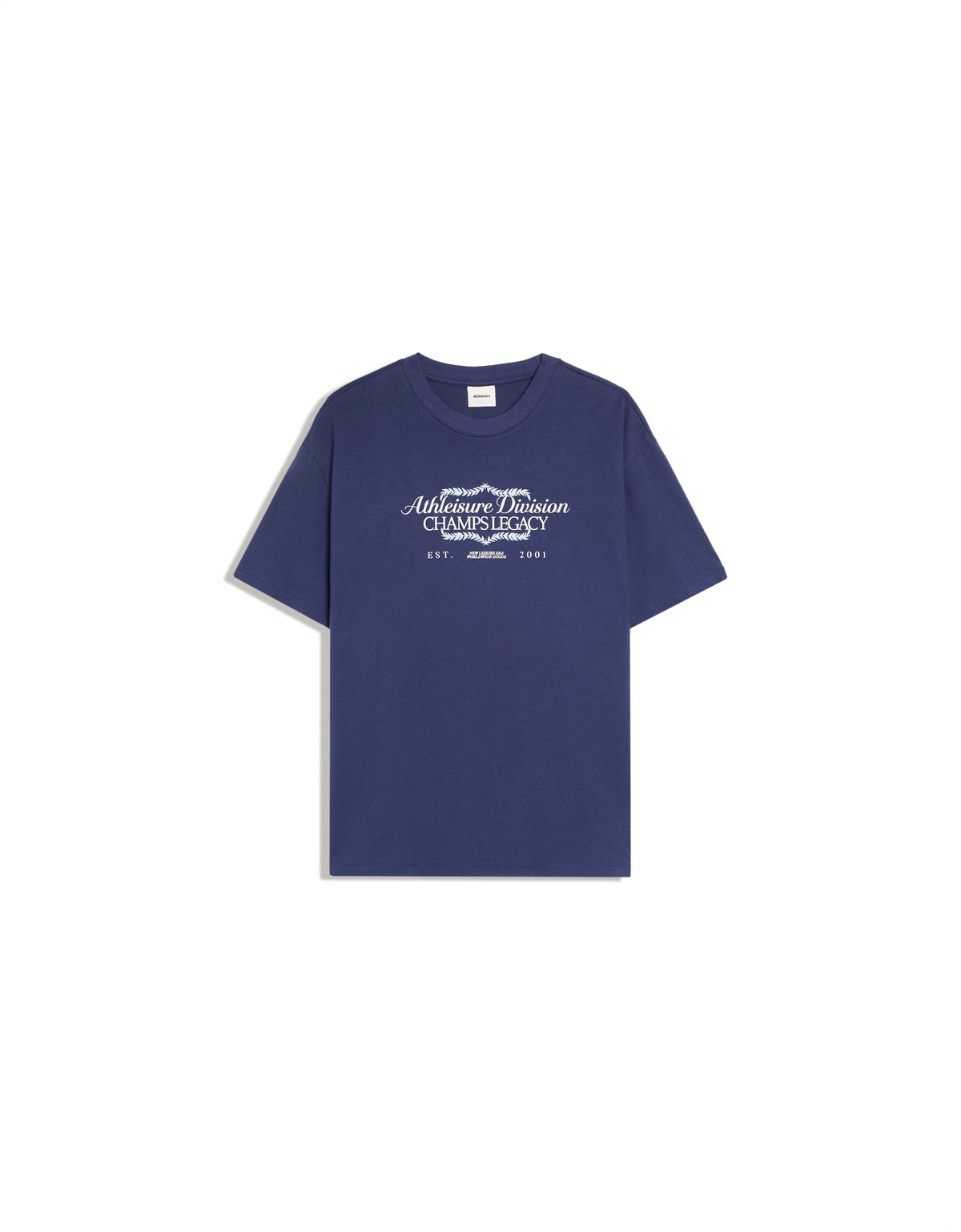 버쉬카 릴렉스핏 프린트 반팔 티셔츠 4304/218 NAVY