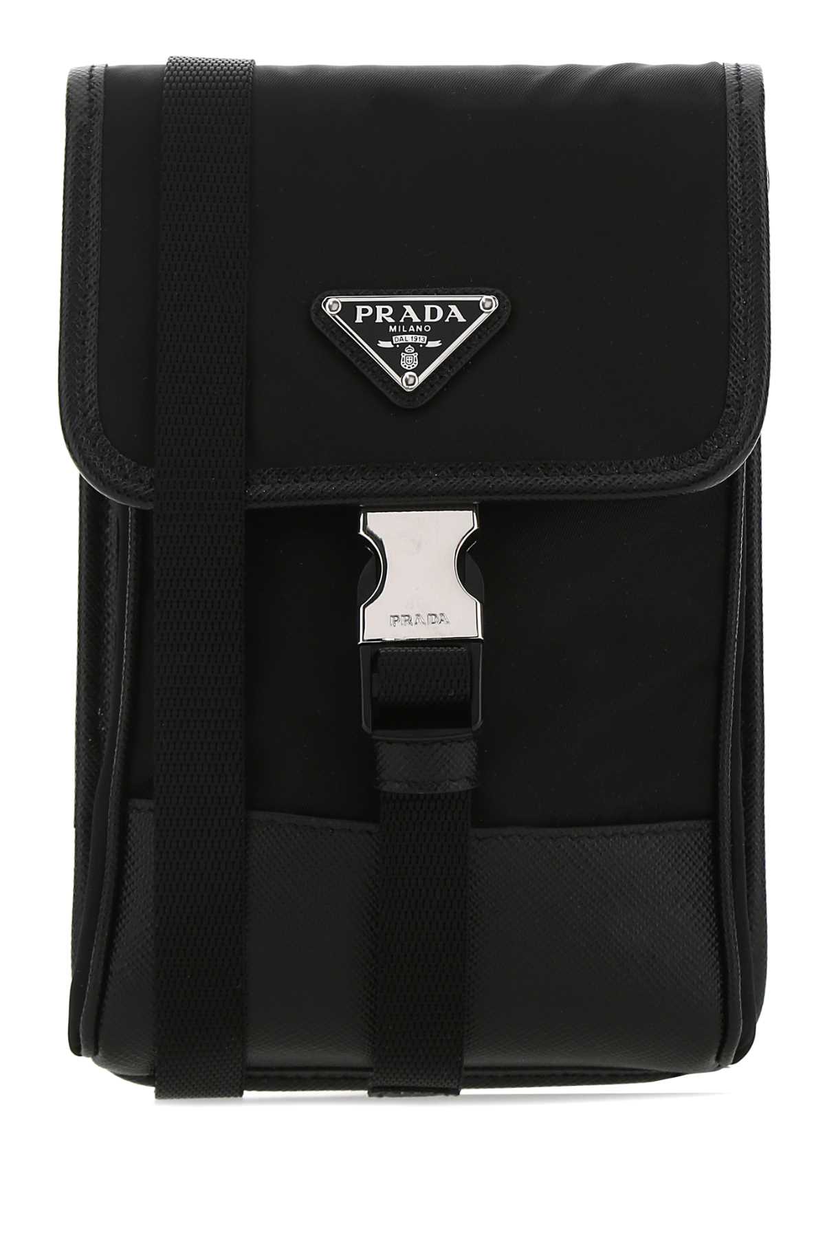 프라다 RENYLON phone case 폰케이스 남성 블랙 26FW 2ZH1092DMHF0002