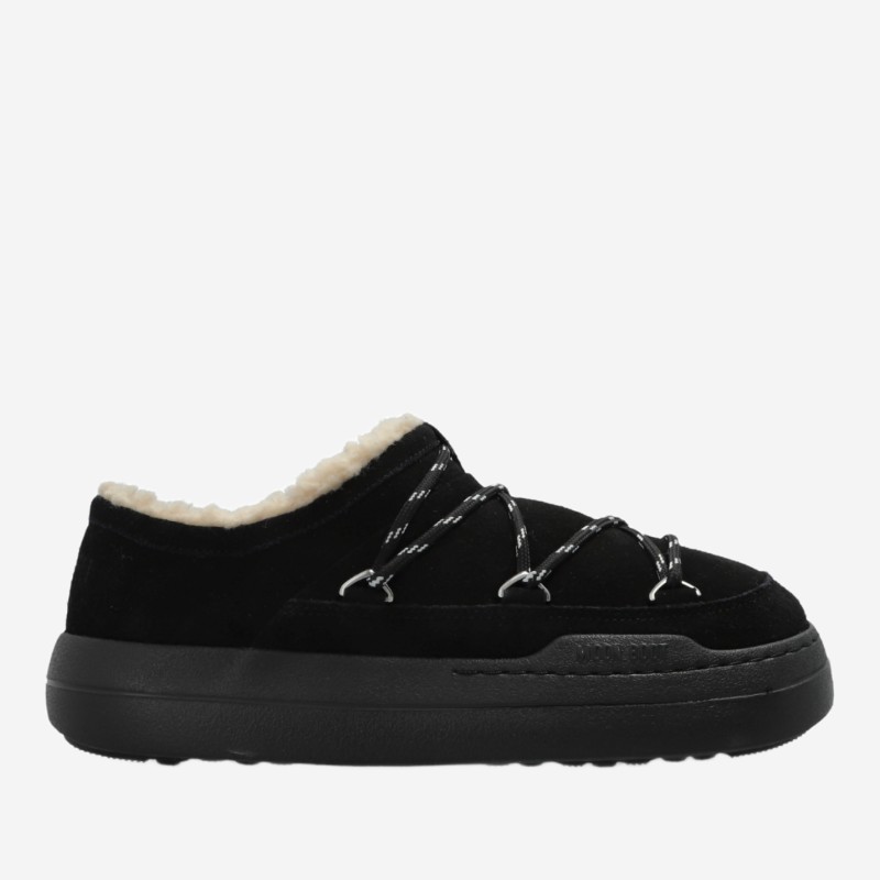 문부츠 스웨이드 청키솔 슬립온 스니커즈 80D2470210N001 BLACK