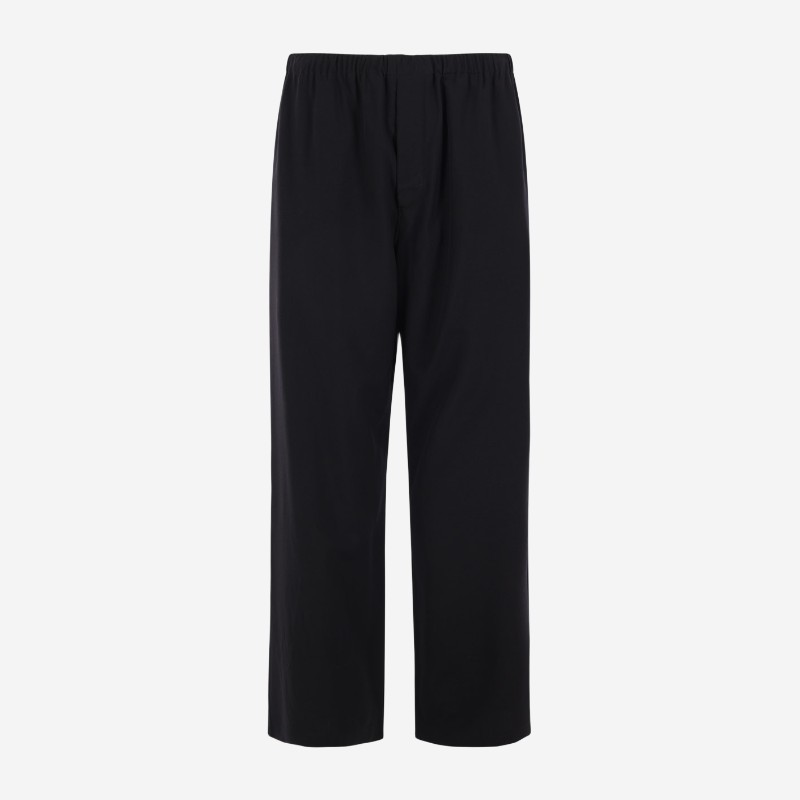 더로우 울 릴랙스 스트레이트 팬츠 R000219 W4688BLK