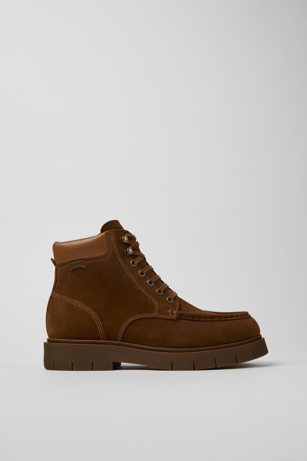 캠퍼 누벅 레더 남성 앵클 워커 K300553-003 BROWN