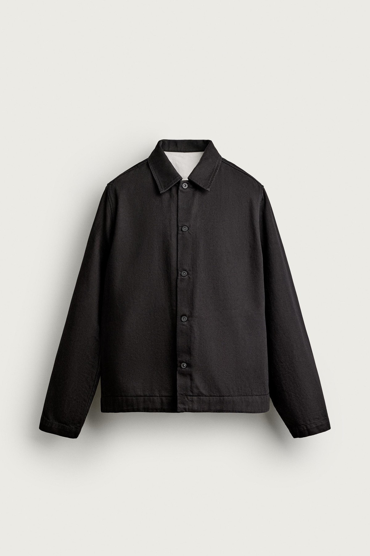 자라 릴렉스핏 데님 오버셔츠 5585/391/753 CHOCOLATE BROWN
