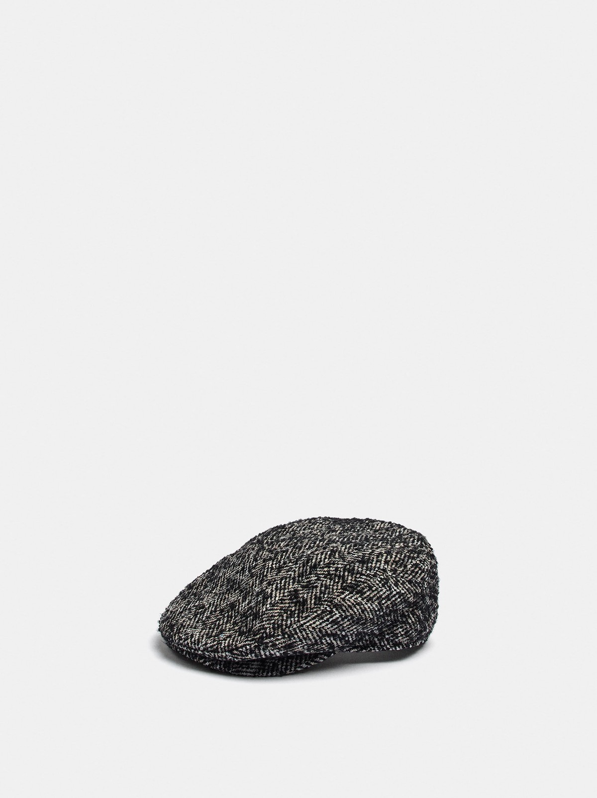 팔포이즈 헤링본 울 혼방 헌팅캡 251875 BLACK