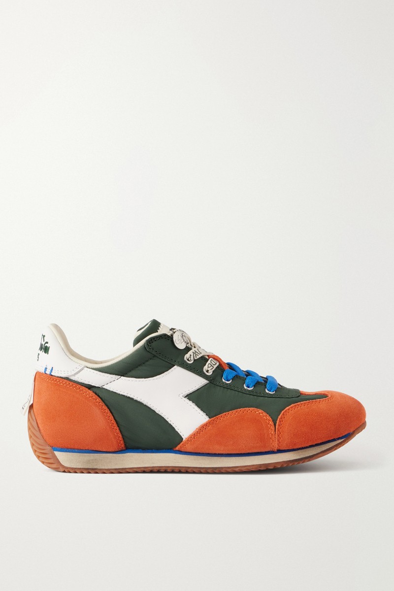 제이더블유앤더슨 Diadora Equipe 가죽 스웨이드 트리밍 쉘 스니커즈 멀티 46376663163103096