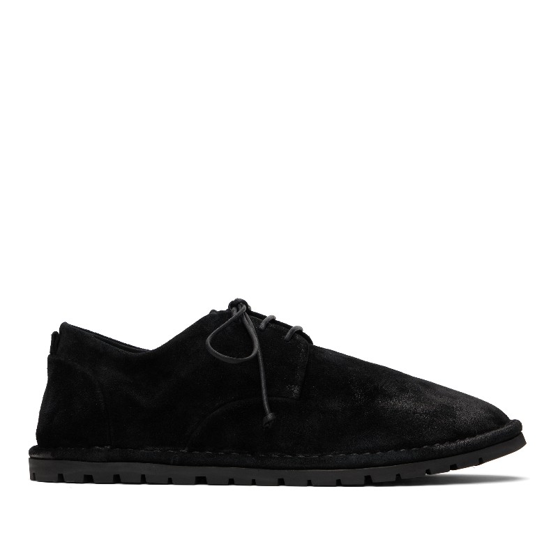 마르셀 블랙 산크리스파 가죽 더비 슈즈 MMG002_P024666 BLACK
