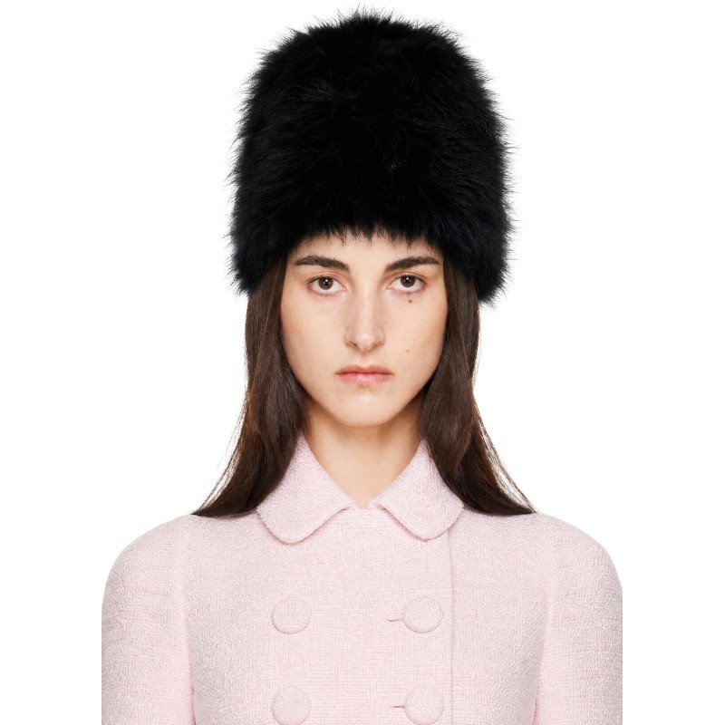 라우라 안드라슈코 블랙 버킹엄 팰리스 모자 BUCKINGHAM PALACE HAT Black
