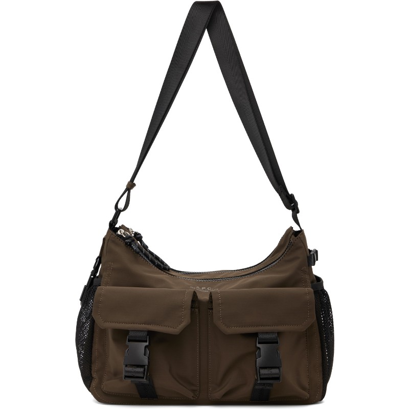아페쎄 브라운 트렉 메신저백 PAAGE-H67005 JAD DARK KHAKI