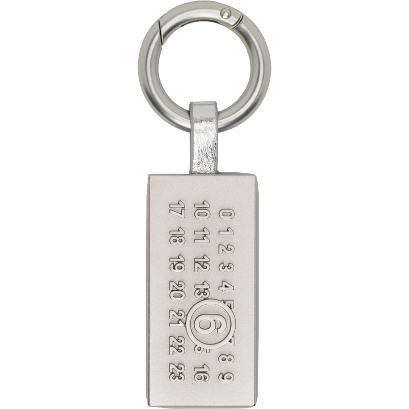 MM6메종마르지엘라 실버 뉴메릭 아트워크 키링 SA5UA0005 P9200 T9002 Silver