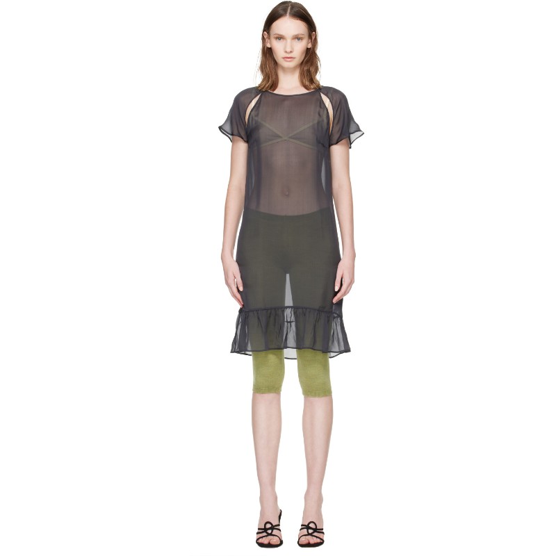 팔로마울 그레이 리라 미디 드레스 XOSE01 208 Dark Grey