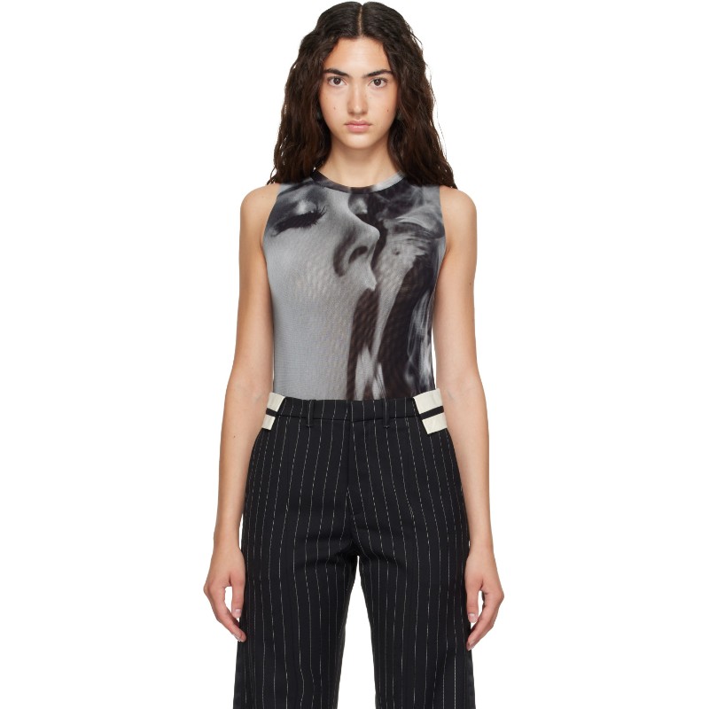 장폴고띠에 그레이 더 스모킹 우먼 바디수트 26/04-W-TO560-M031P-000201 000201-BLACK/GREY/WH
