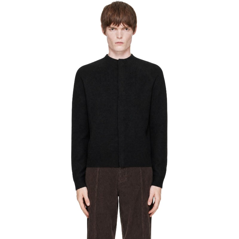 아모멘토 블랙 저지 가디건 AMCOPMM02CD BLACK