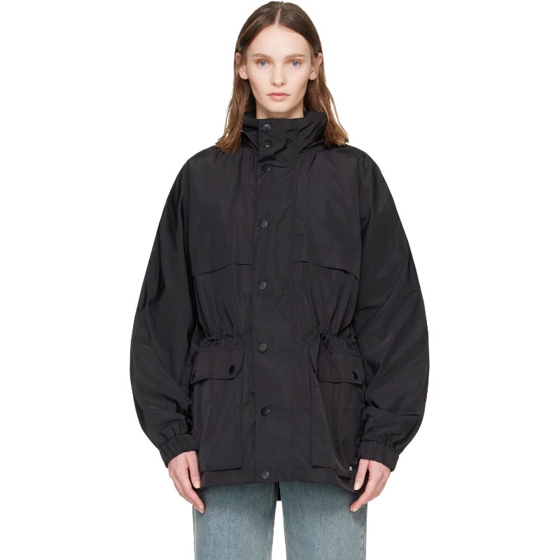 아페쎄 블랙 발레리 윈드브레이커 파카 재킷 PSANJ-M32029 LZZ BLACK
