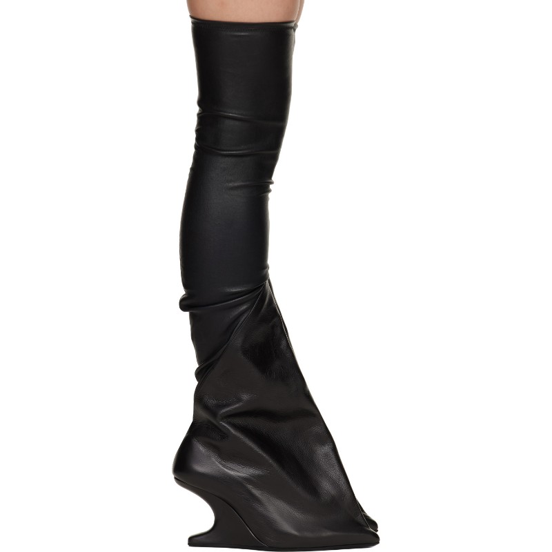 릭오웬스 블랙 타워 타코 칸티 8 롱 부츠 RO02F5866 LSLCN 09 BLACK