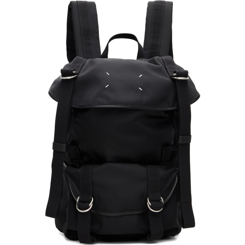 메종마르지엘라 버클 스트랩 플랩 백팩 SB2WA0014 P9243 T8013 Black