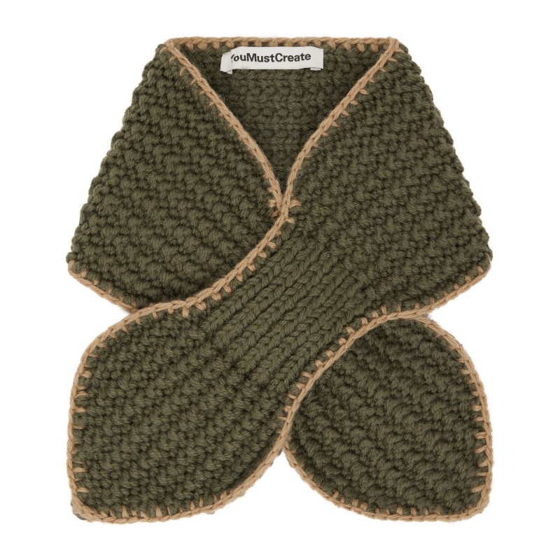 와이엠씨 카키 슬롯 스카프 USBAD 34 DARK GREEN/TAUPE