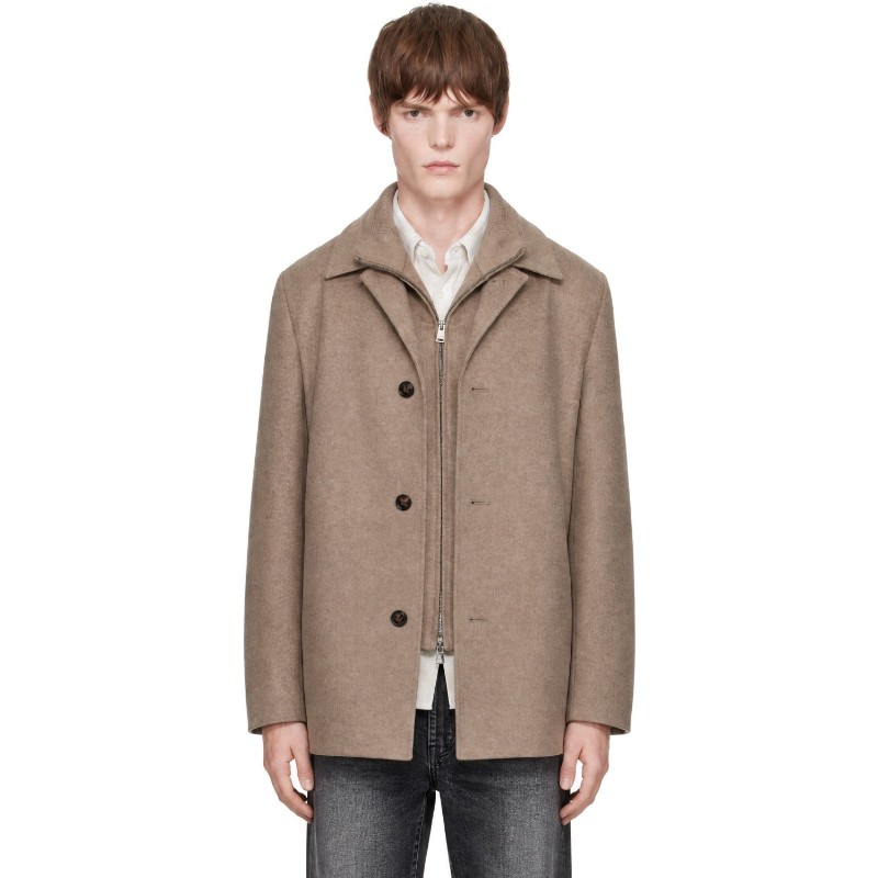 휴고보스 탠 루즈 핏 포멀 코트 50571854 240-Open Brown