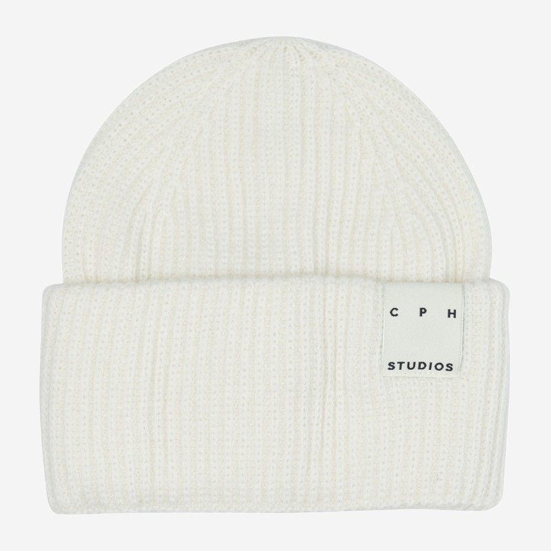 코펜하겐 골지 울 롤업 비니 F6CPHBEANIE3 OFF WHITE