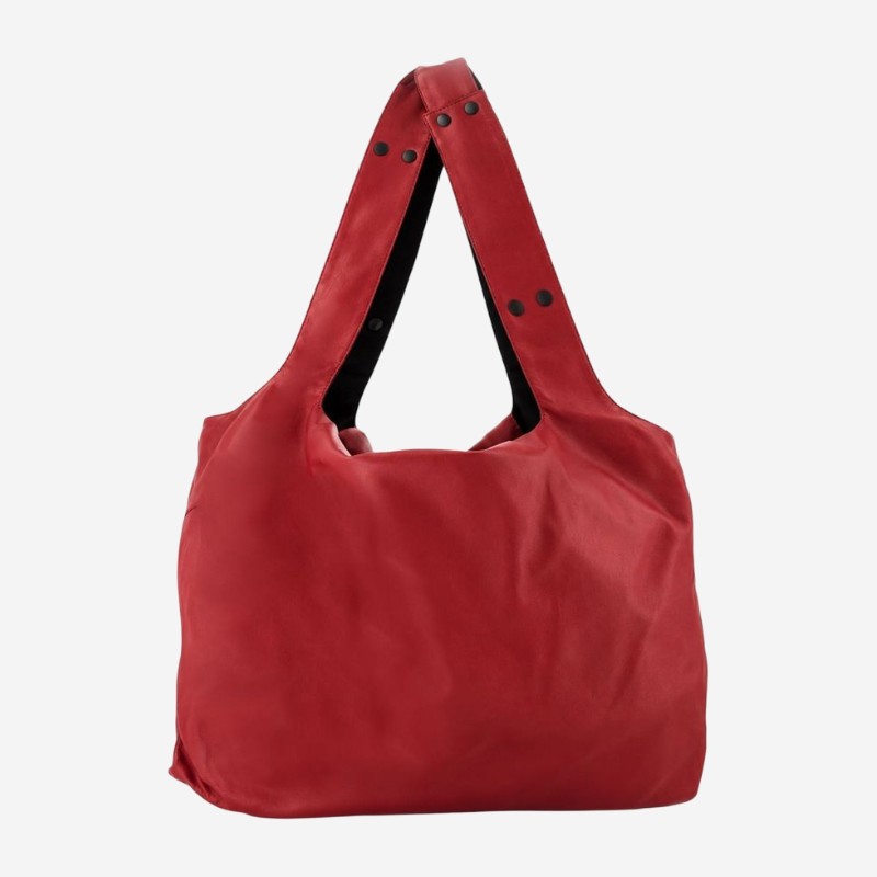 요지야마모토 Rev Dot 가죽 리벳 쇼퍼 토트백 KN3843 A71Z BORDEAUX