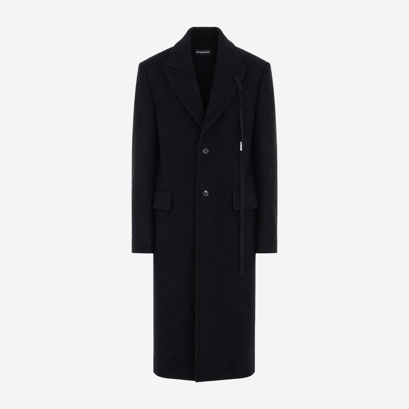앤드뮐미스터 알디나 울 레이스 디테일 코트 14262FA510099 BLACK
