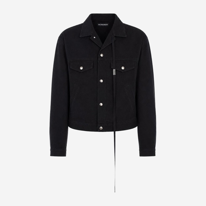 앤드뮐미스터 스탠다드 RAF 드로스트링 데님 재킷 12717LT038099 BLACK