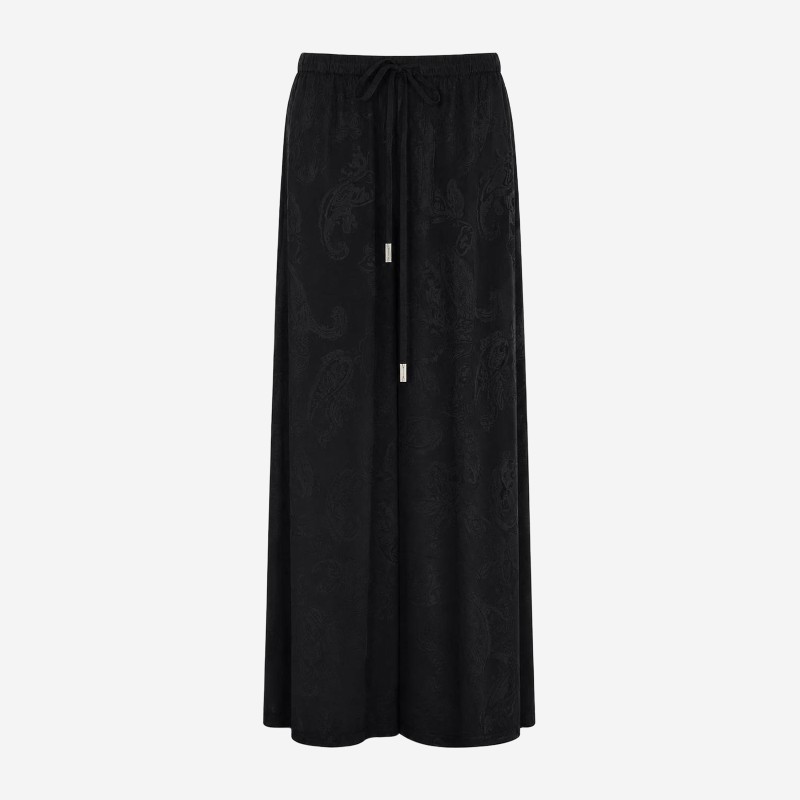 앤드뮐미스터 네비 페이즐리 와이드 팬츠 14272FA750099 BLACK