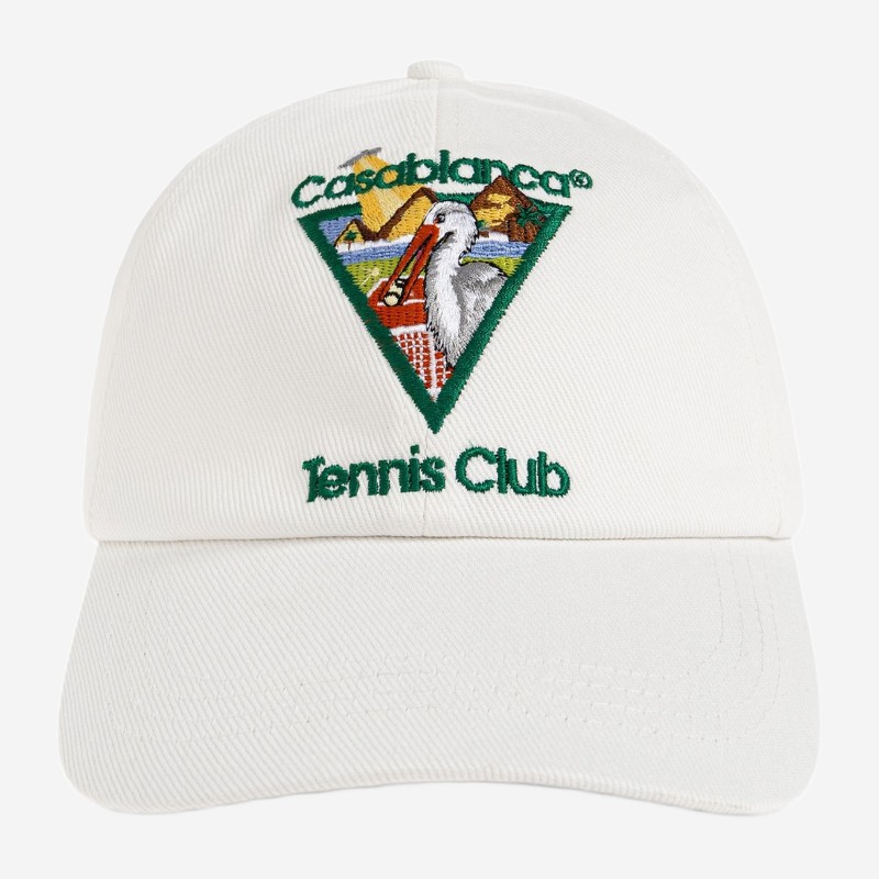 카사블랑카 피라미드 앱덕션 코튼 볼캡 APF26HAT00205 WHITE