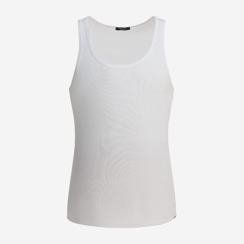 톰포드 골지 스쿱넥 슬리브리스 티셔츠 T4D101210100 WHITE