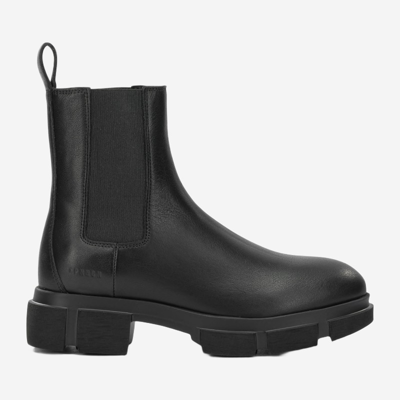 코펜하겐 청키 러그솔 가죽 첼시 부츠 F6CPH570BLK BLACK