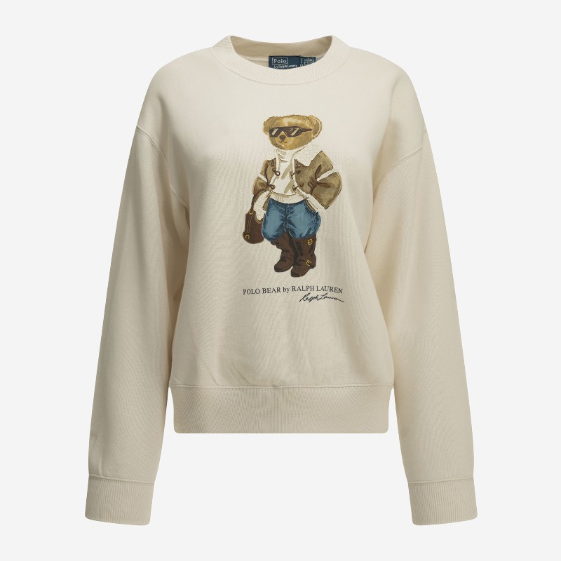 랄프로렌 폴로 베어 그래픽 코튼 맨투맨 211B23856001ANTIQUECREAM WHITE