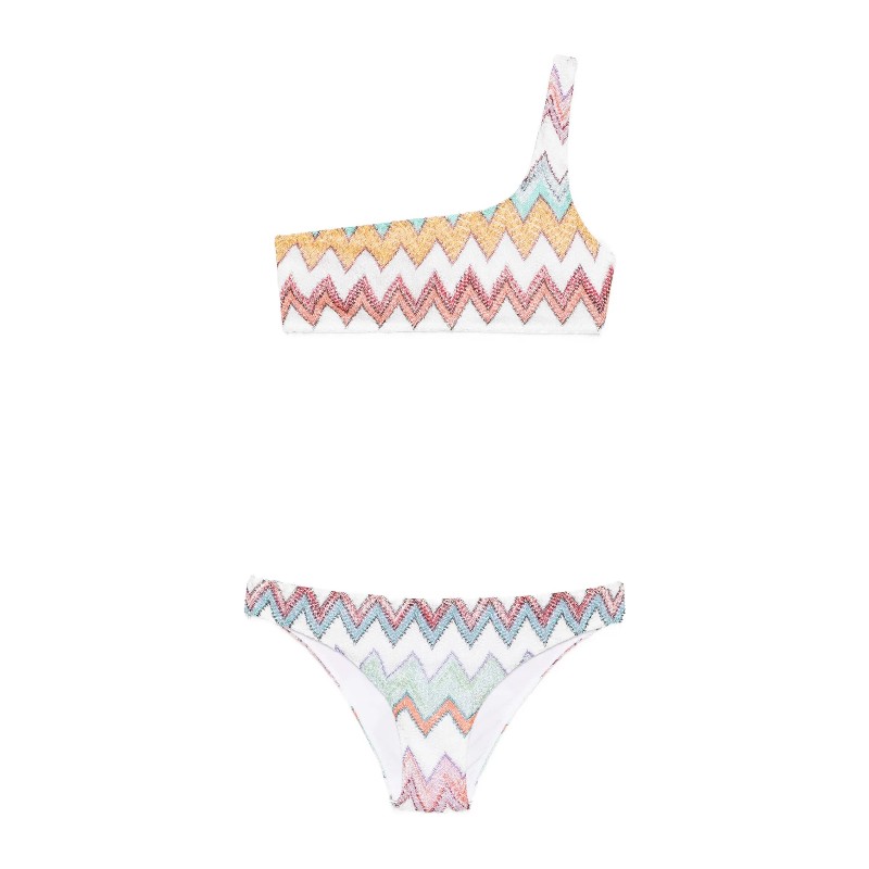 미쏘니 지그재그 원숄더 비키니 세트 MC23SP02BR014K SM9X5 MULTICOLOR WHITE