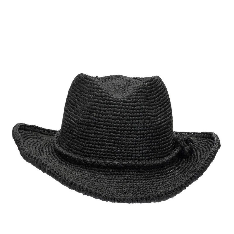 이벨리브 라피아 와이드 브림 햇 RODEO BLACK