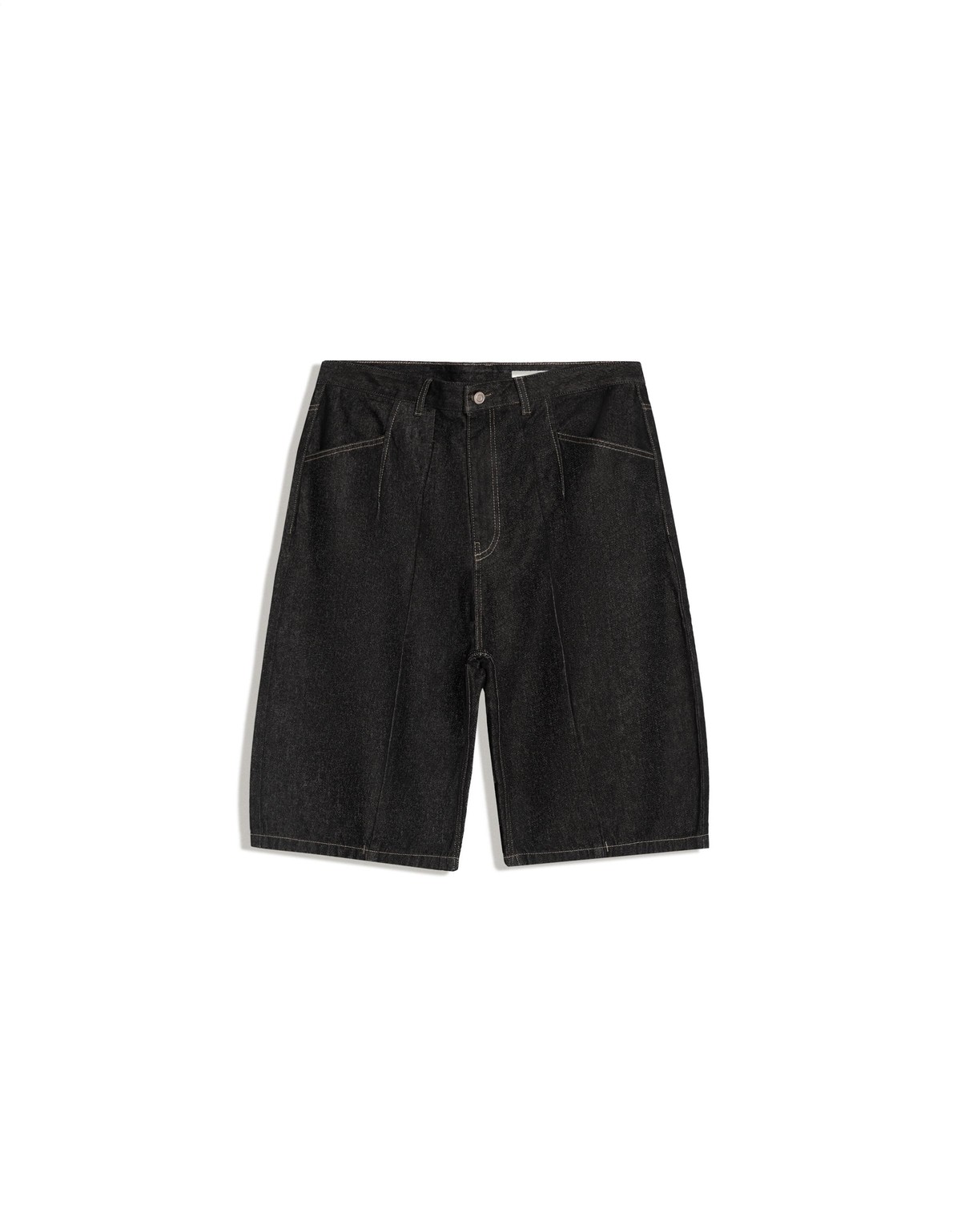 버쉬카 벌룬핏 데님 버뮤다 반바지 4028/534 BLACK