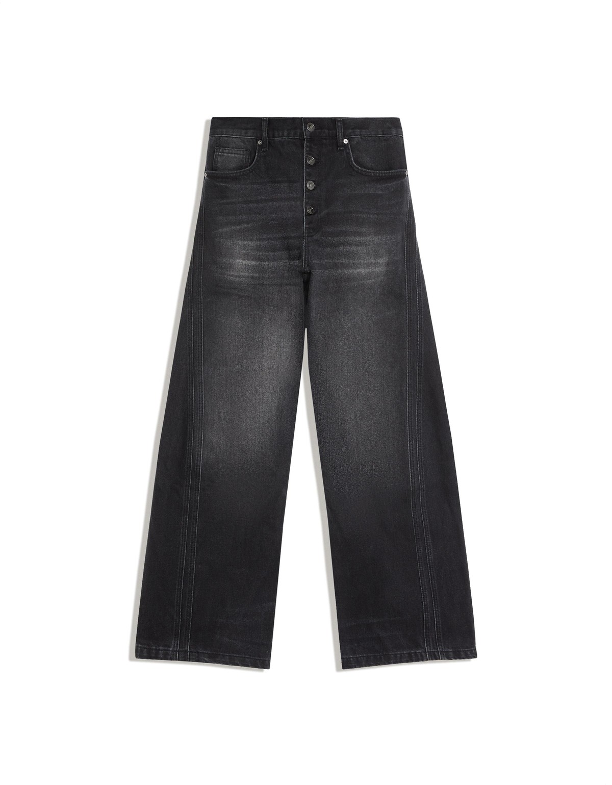 버쉬카 워시드 부츠컷 데님 청바지 2610/156 BLACK