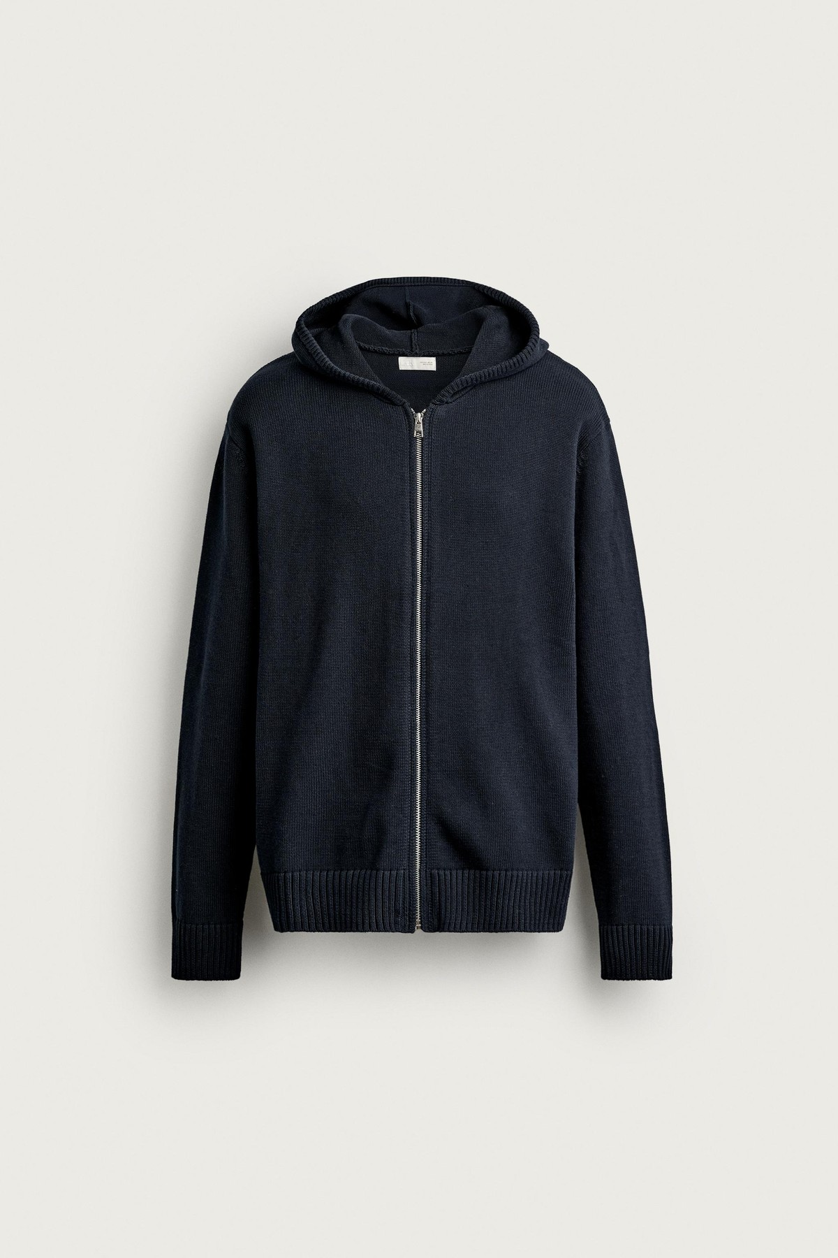 자라 순면 니트 후드 집업 3920/277/401 NAVY BLUE