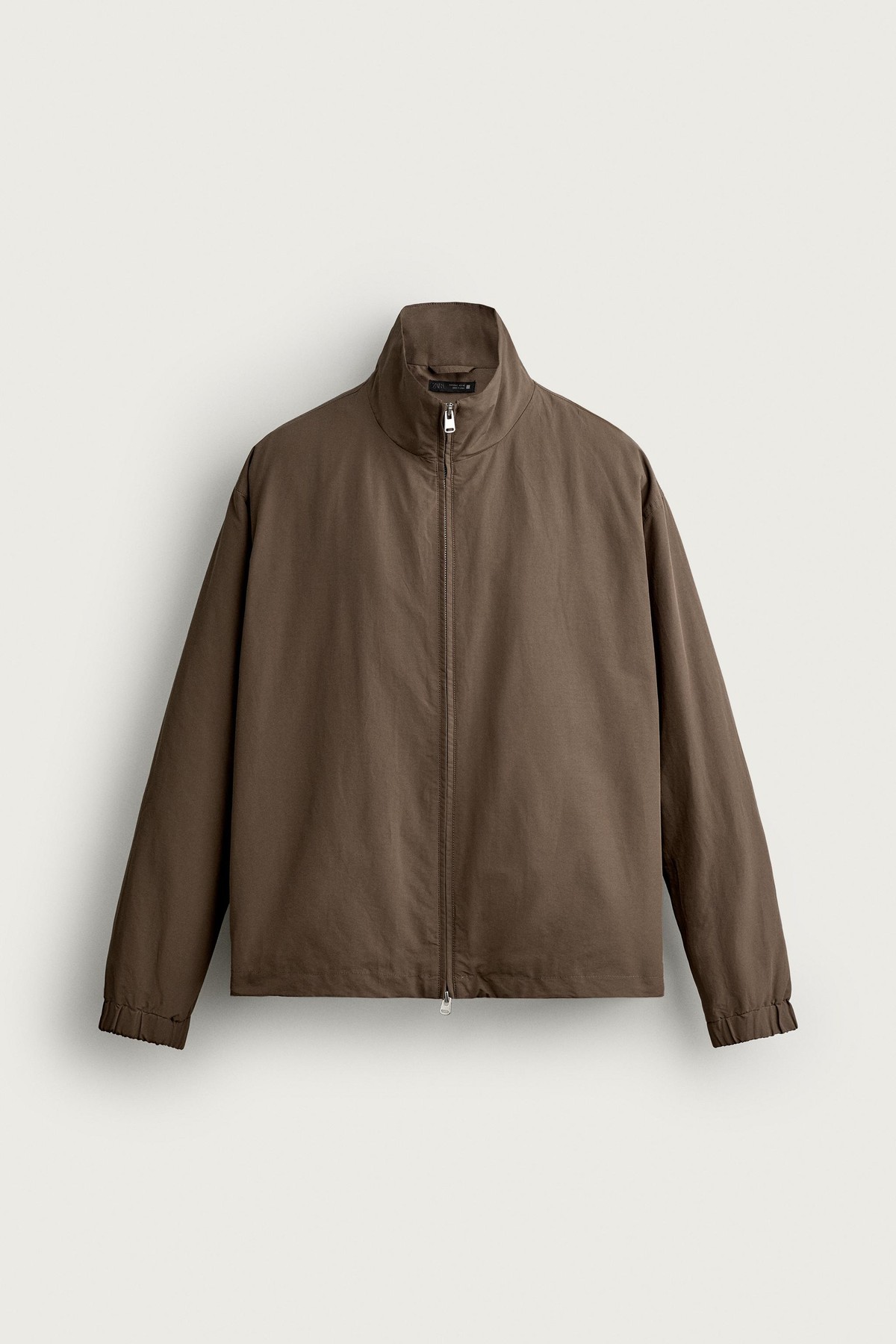 자라 패딩 테크니컬 집업 오버셔츠 8281/001/730 LIGHT BROWN