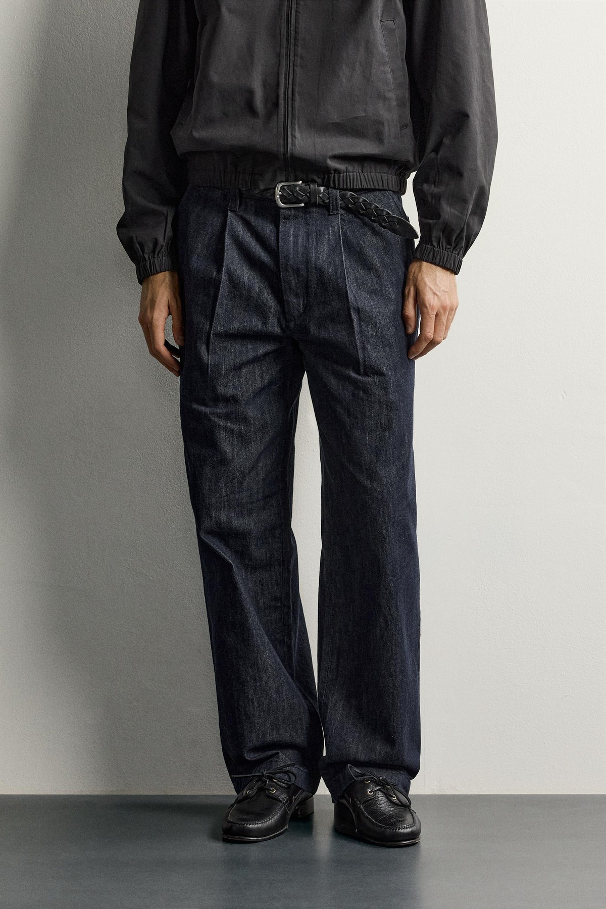 자라 플리츠 데님 치노 팬츠 8228/300/405 INDIGO