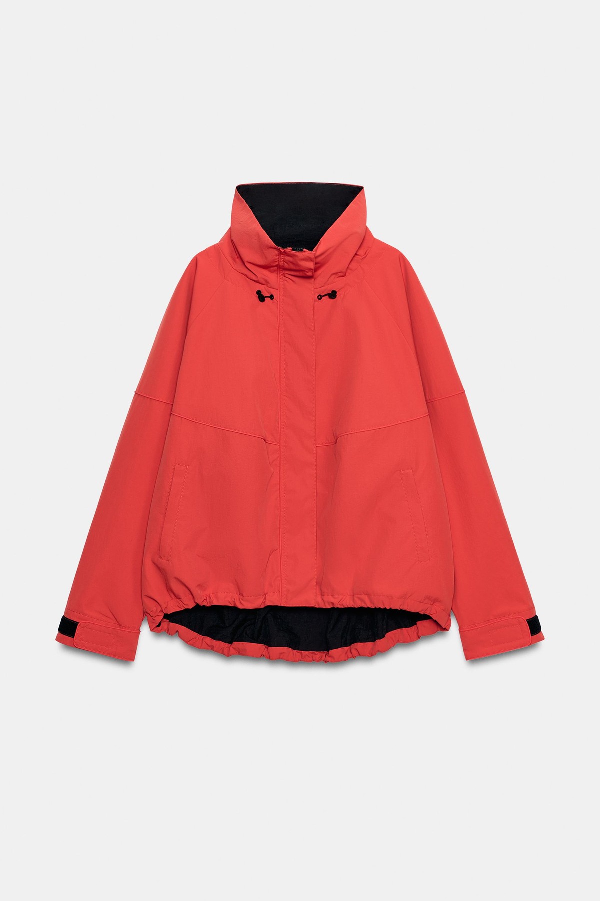 자라 테크니컬 하이넥 토글 자켓 5063/713/675 RED / ORANGE