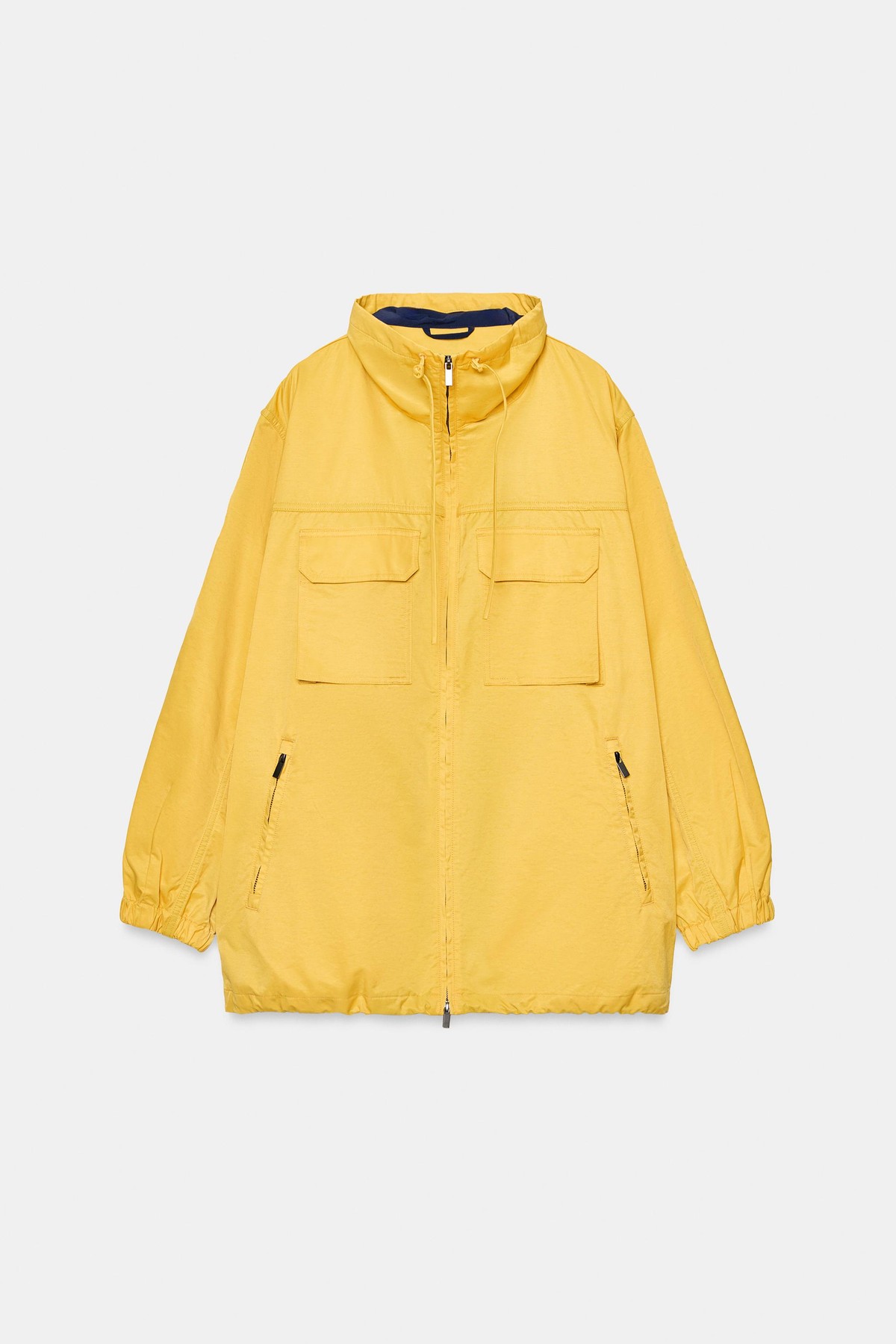 자라 오버사이즈 테크니컬 집업 자켓 3918/244/300 YELLOW