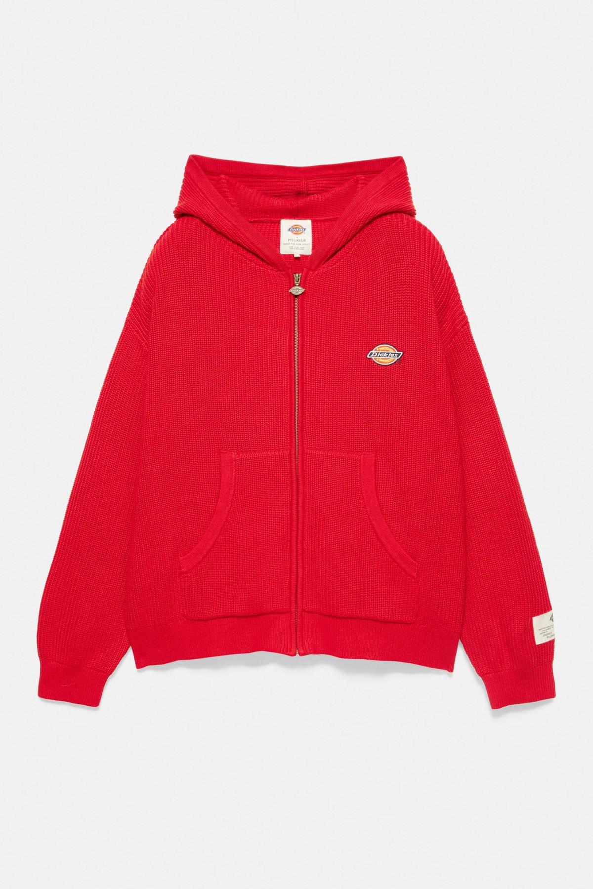 풀앤베어 디키즈 후드 니트 집업 7541/500 RED