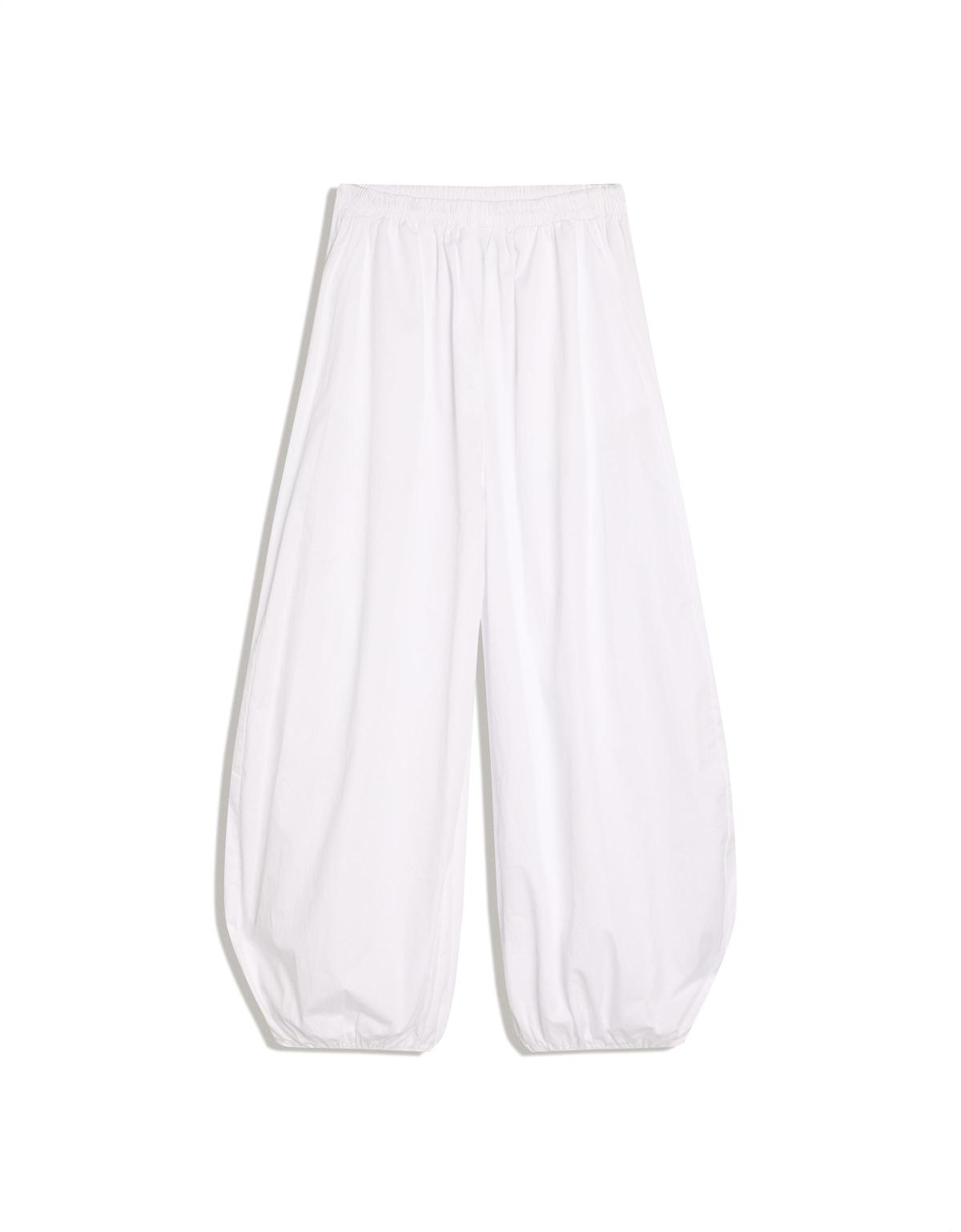 버쉬카 포플린 와이드 벌룬 팬츠 0928/741 WHITE