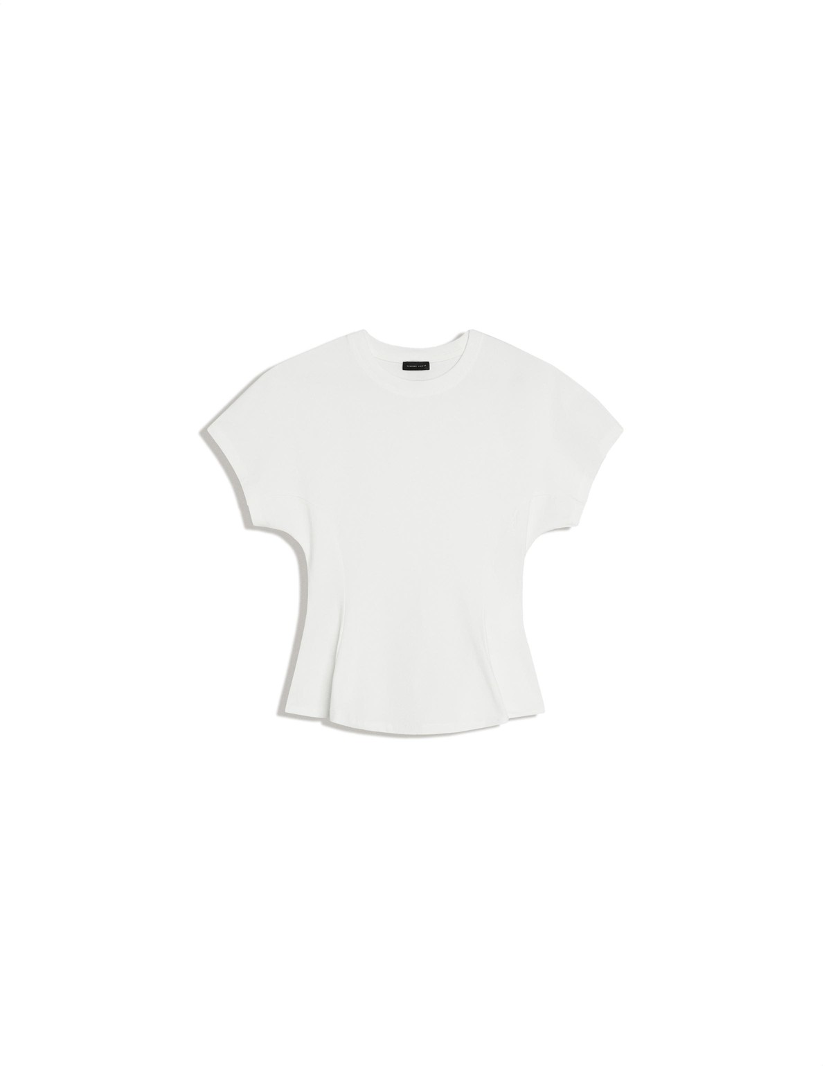 버쉬카 페플럼 라운드넥 반팔 티셔츠 4585/169 CREAM