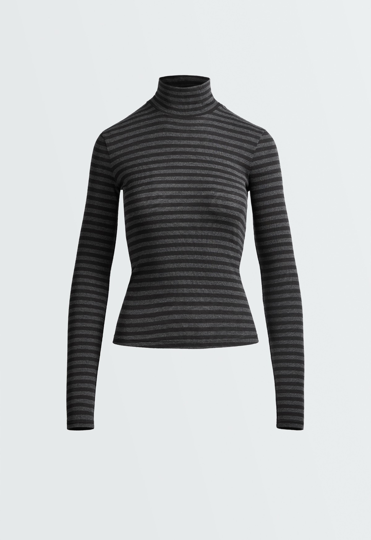 오이쇼 베이스레이어 하이넥 긴팔 티셔츠 7552/632/200 ANTHRACITE