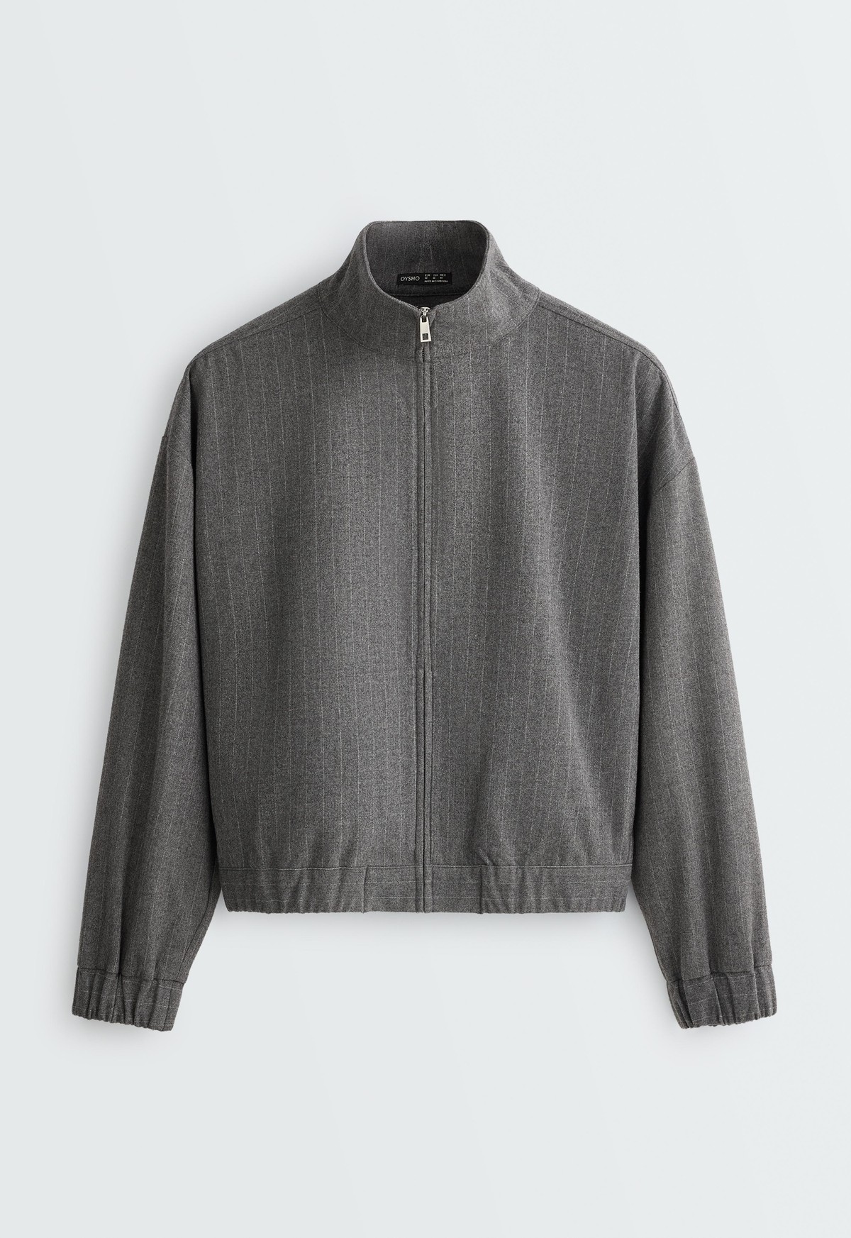 오이쇼 울 혼방 집업 크롭 자켓 6432/617/205 MID GREY